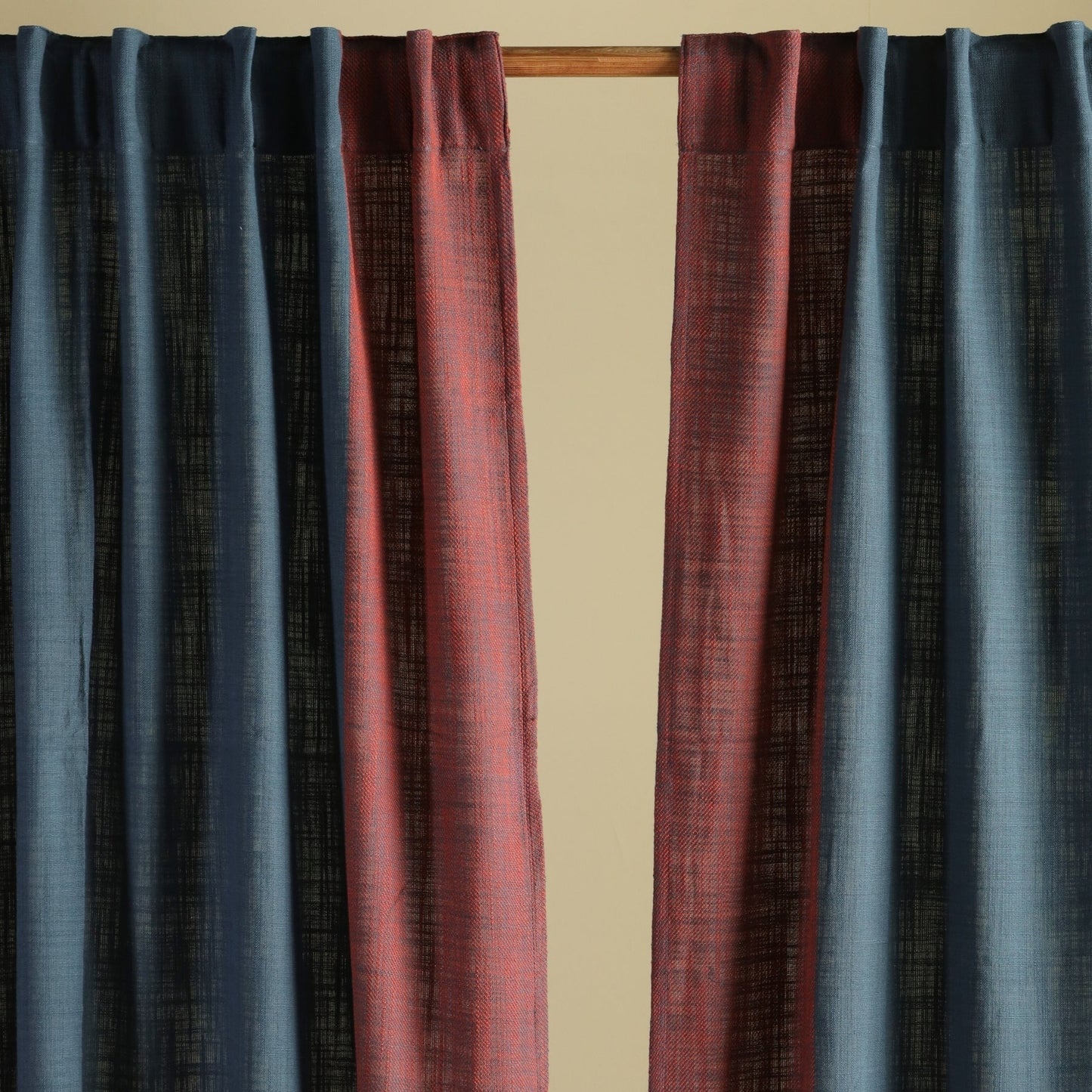 Pure Cotton Door Curtain in 7ft |Navy Blue Colour | Gentle Machine Wash or Hand Wash | Chintz Collection