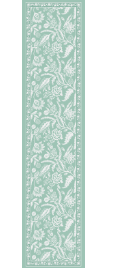 Table runner- Aqua Green | Cotton Canvas Fabric 12X60 inches
