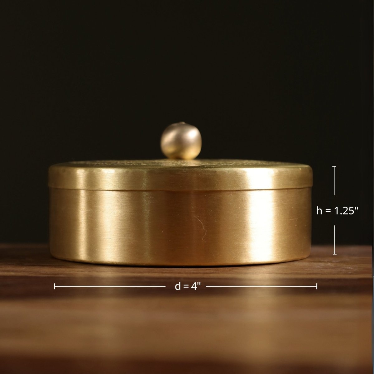 Brass Masala Box - Spice, Masala Storage Organizer Masala Dabba for Everyday Kitchen Use | Handmade in India