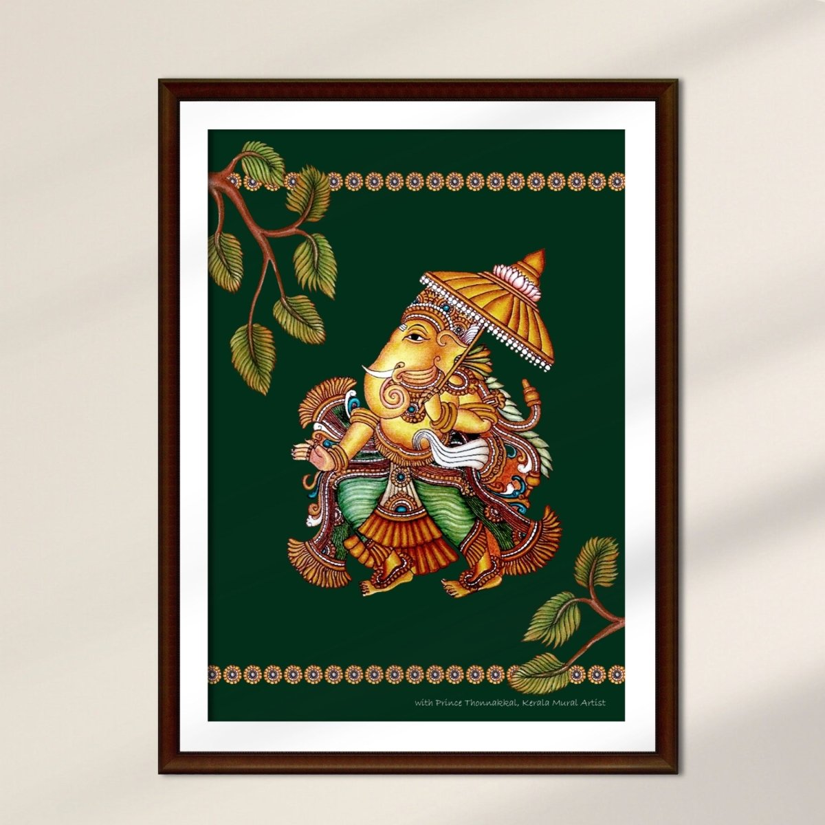 Kerala Mural Art | Wall Painting of Ganesha