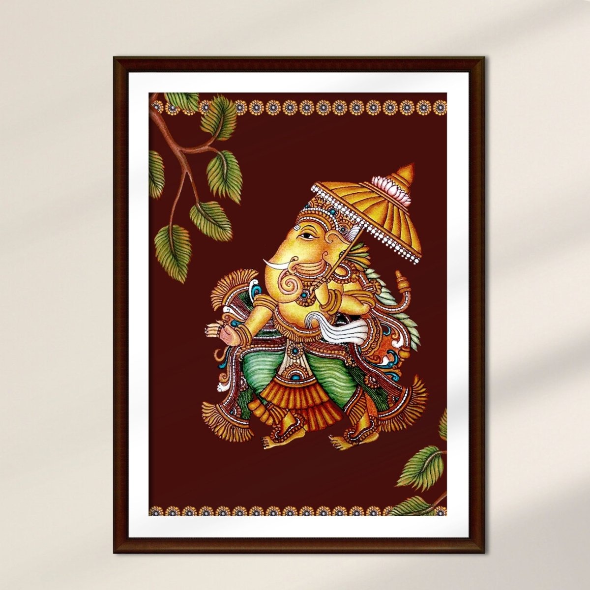 Kerala Mural Art | Wall Painting of Ganesha