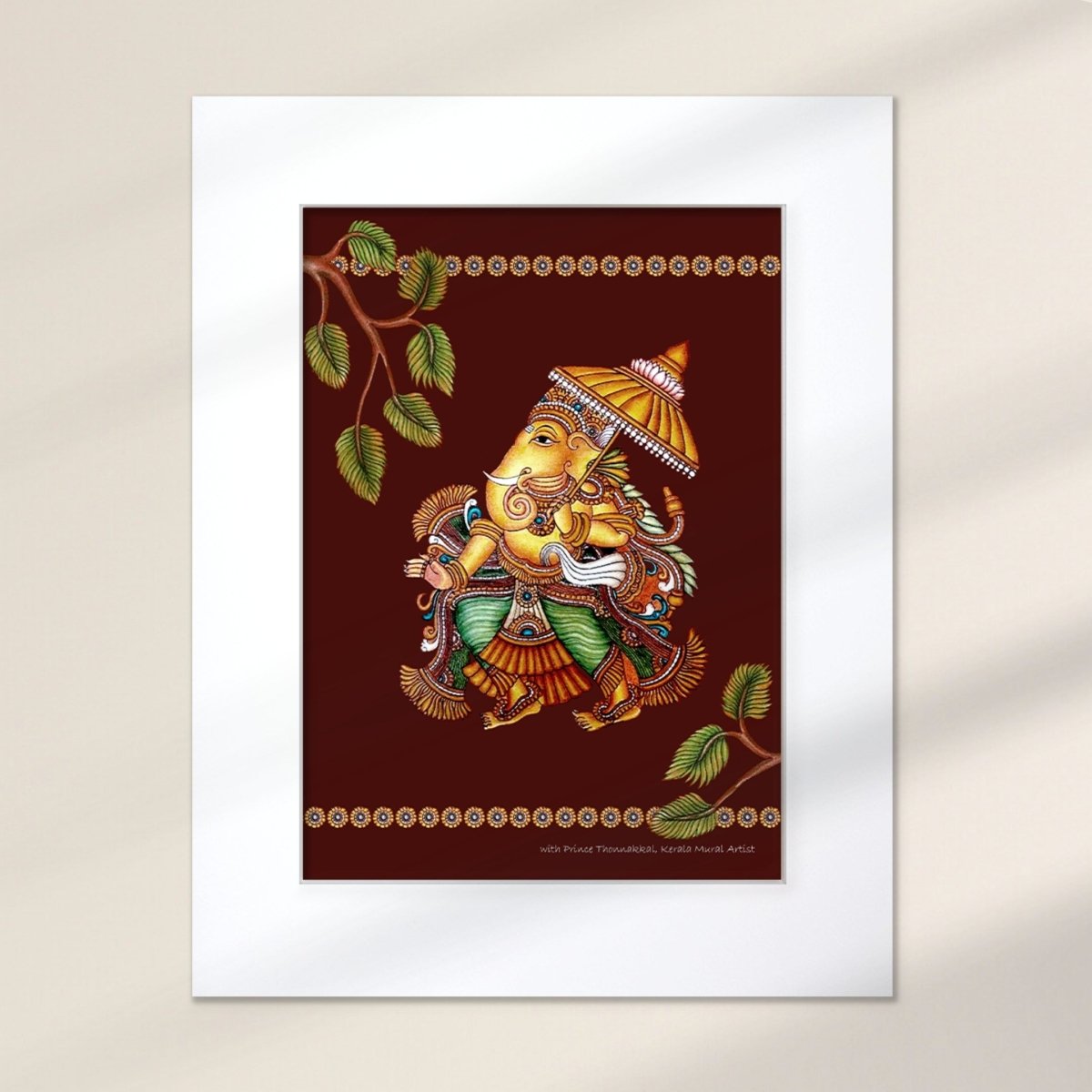 Kerala Mural Art | Wall Painting of Ganesha