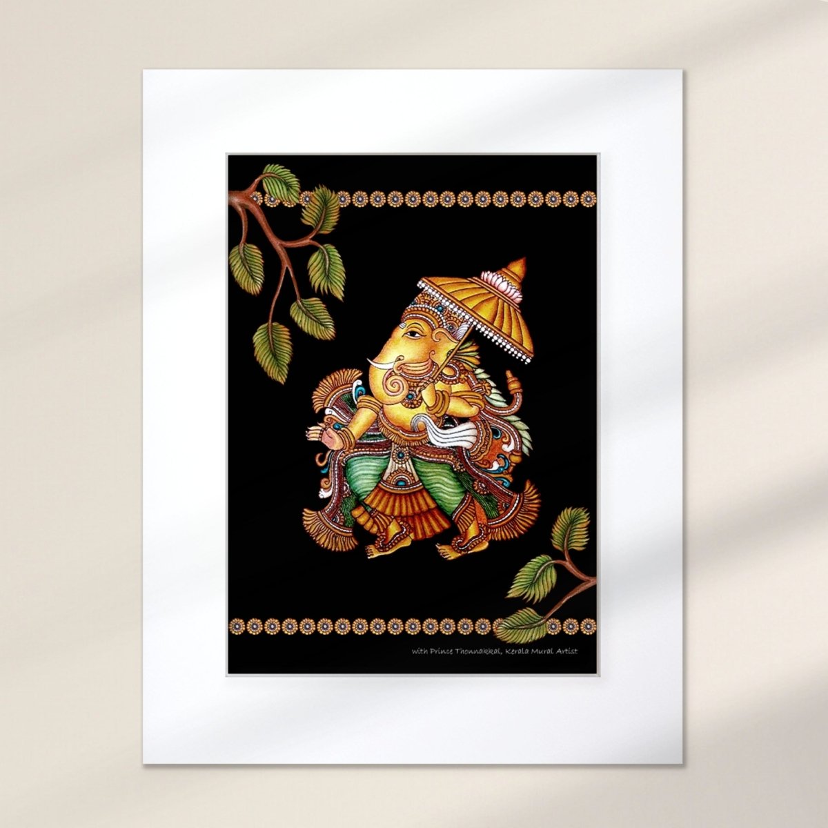 Kerala Mural Art | Wall Painting of Ganesha