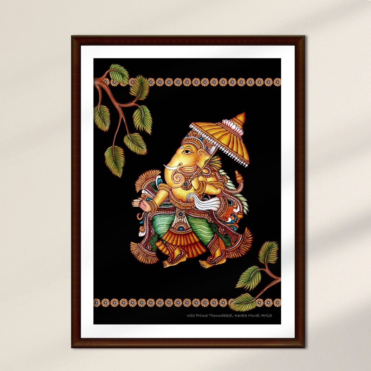Kerala Mural Art | Wall Painting of Ganesha