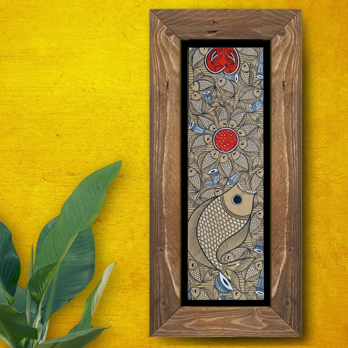 Original Hand-painted Kalighat Painting Matsya | Original Painting by a top traditional artist for your home