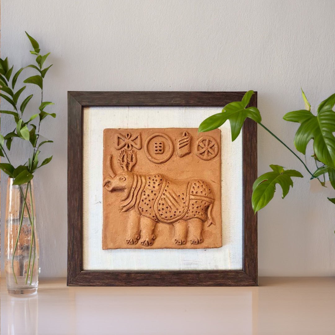 Replica Terracota Harappan Rhinoceros Seal