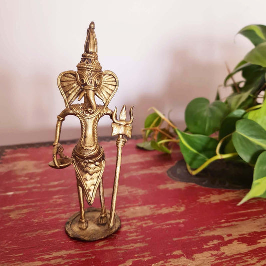 Dhokra Metal Handmade Ganesha Figurine