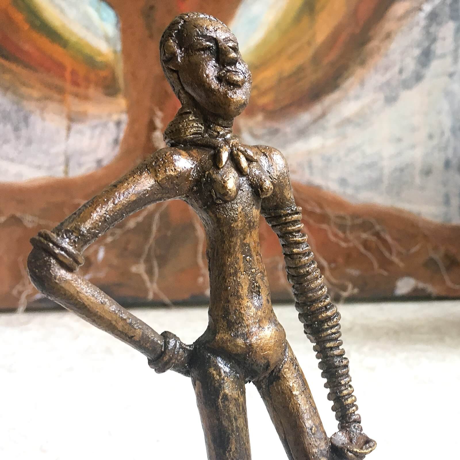 Brass & Metal Dancing Girl Indian Handmade Idol Statue