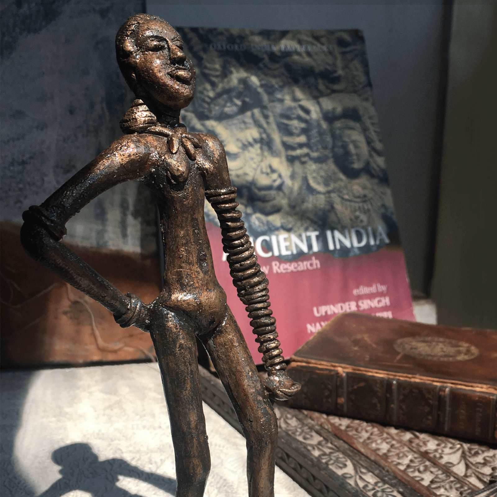 Handmade Sculpture of Dhokra Harappan Dancing Girl