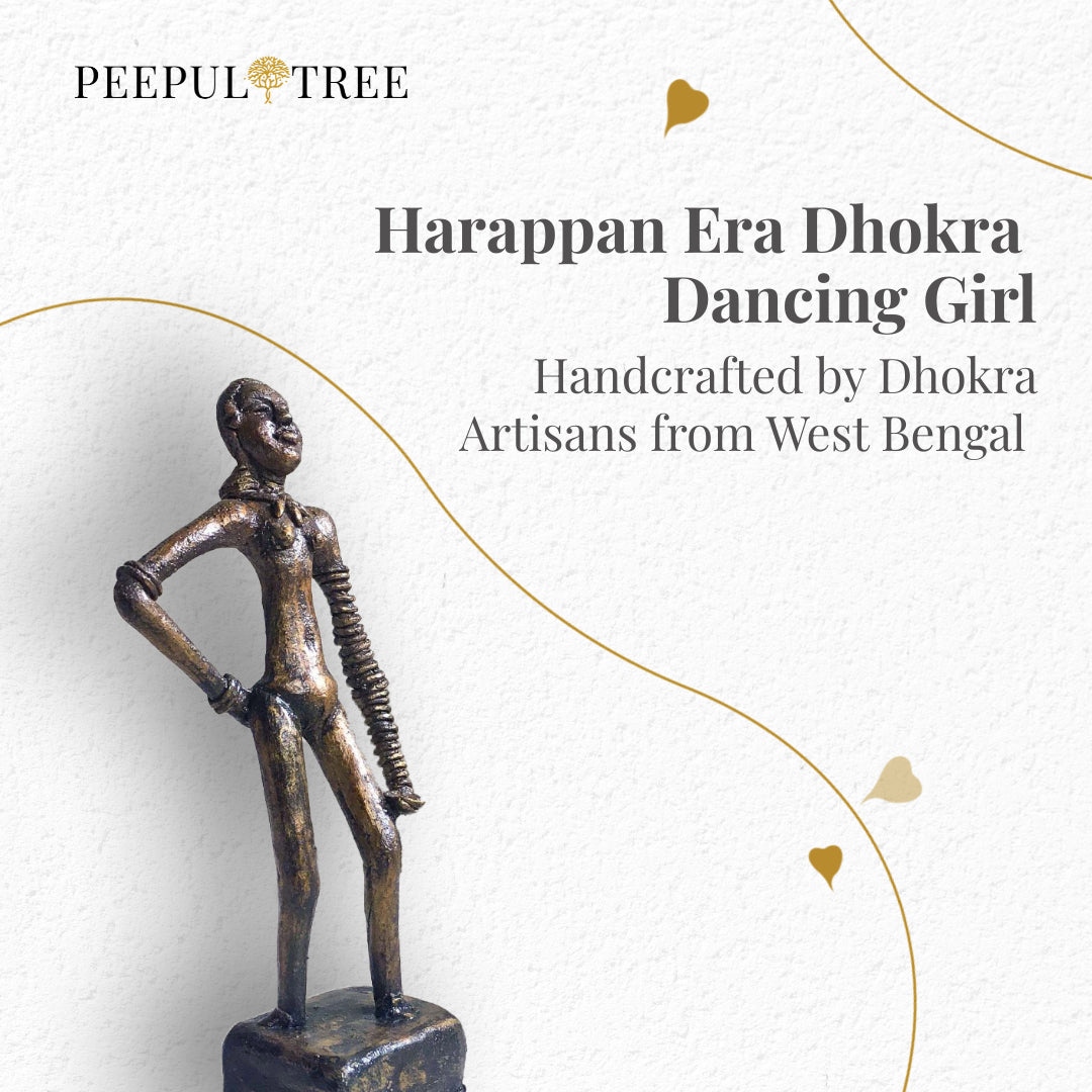 Harappan Era Dhokra Dancing Girl by Peepul Tree World - Antique Piece