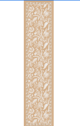 Table runner- peach| Cotton Canvas Fabric