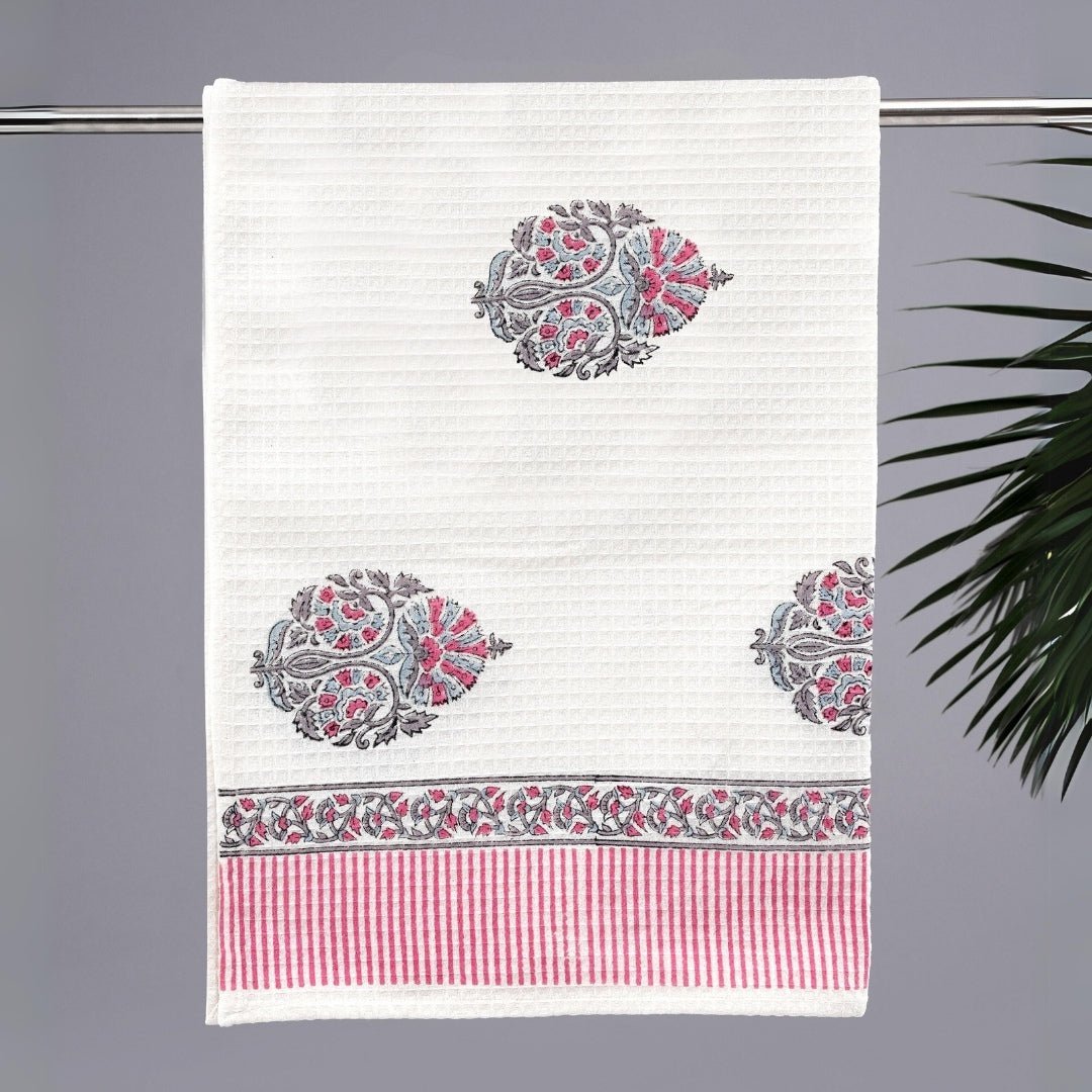 Hand Printed Pure Cotton Towels 