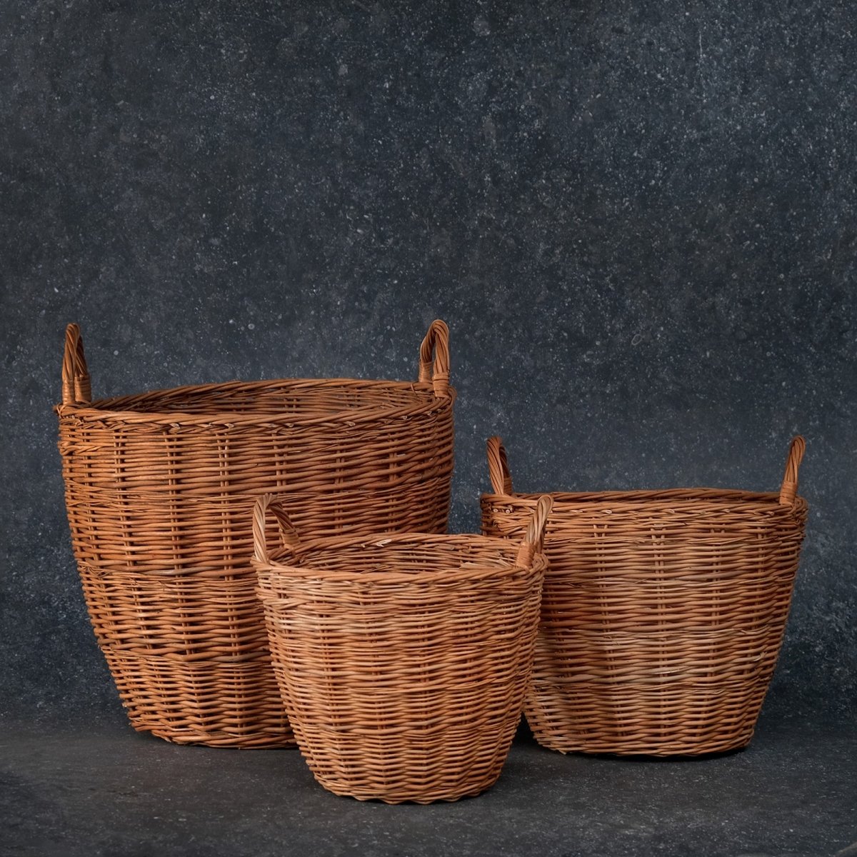 Artisanal small handcrafted wicker indoor planter from Kashmir, ideal for adding a touch of nature to your indoor decor
