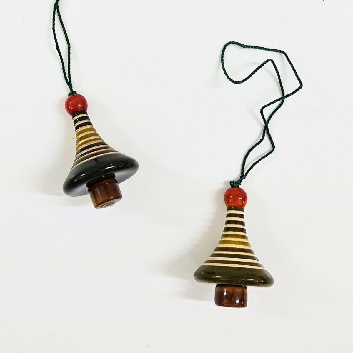 Handmade All Natural Wooden Decorative Ornaments(Set of 2)
