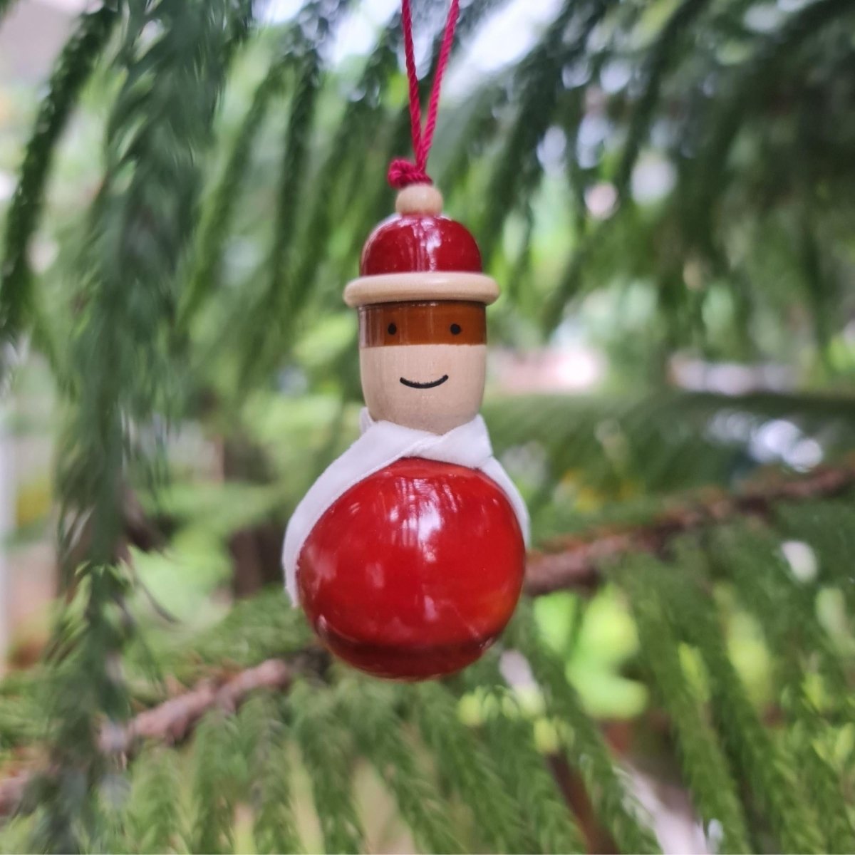Wooden Doll | Handmade Ornament (Set of 2)