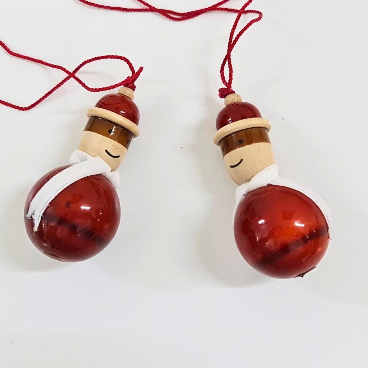 Wooden Doll | Handmade Ornament (Set of 2)