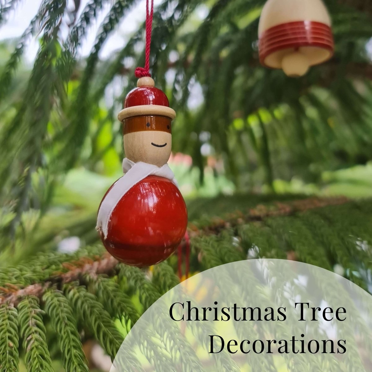 Wooden Doll | Handmade Ornament (Set of 2)