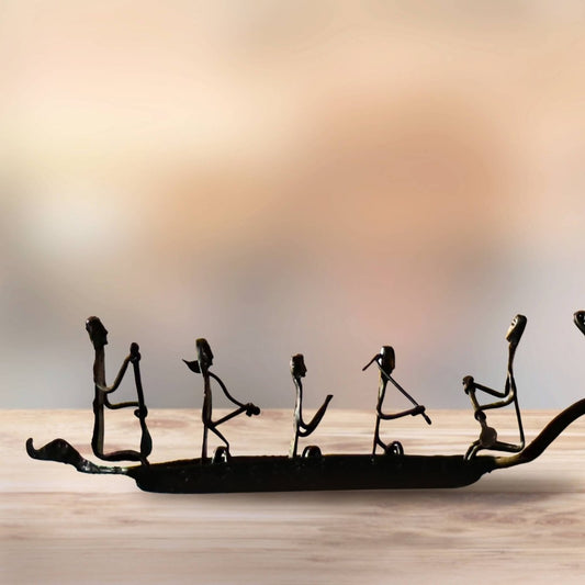 Bastar Tribal Handmade Wrought Iron Boat