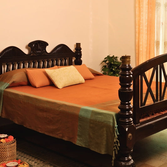 Honey Mustard Cotton Bed Cover | Marigold Collection