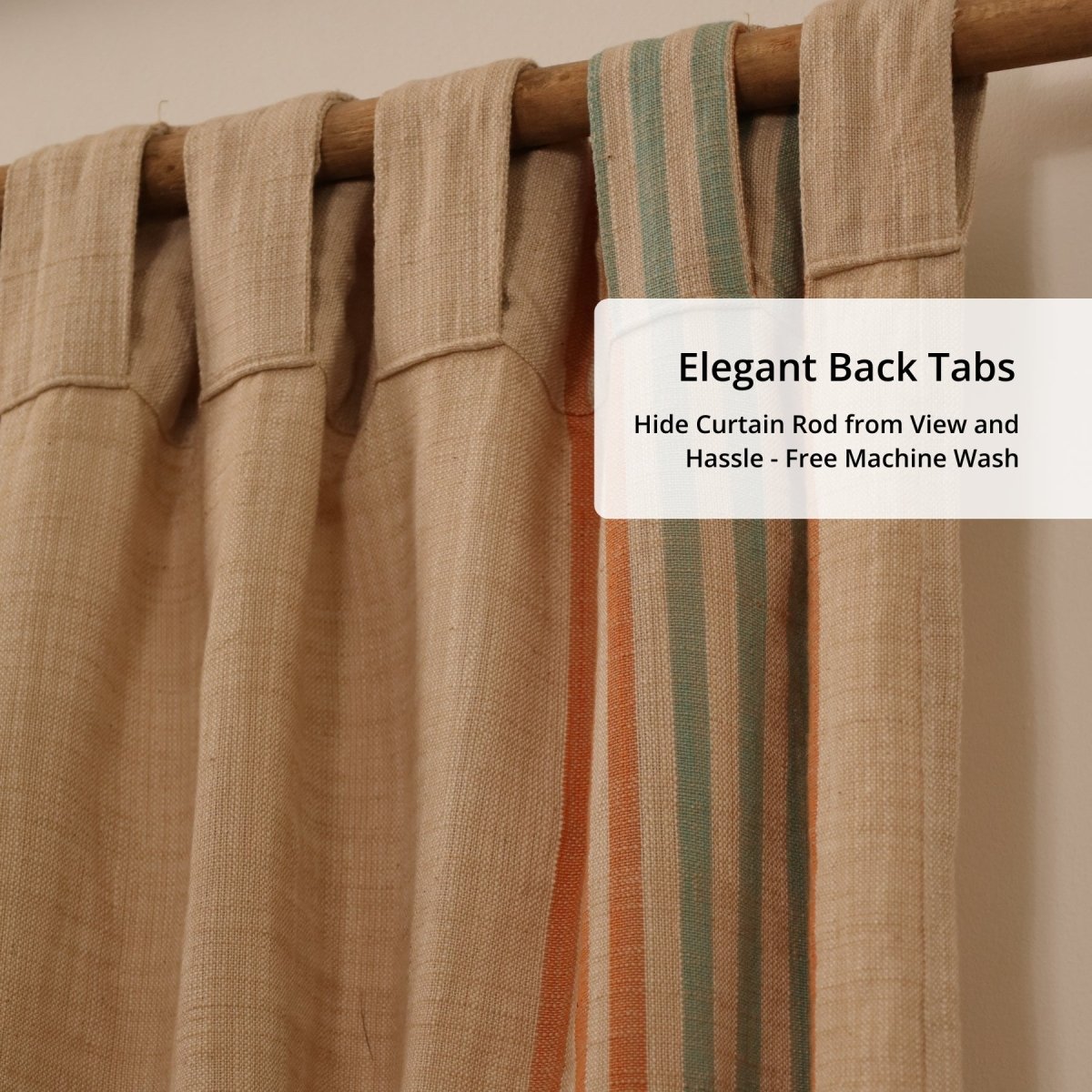 Ivory Cotton Door Curtain | Length 7ft | Marigold Collection