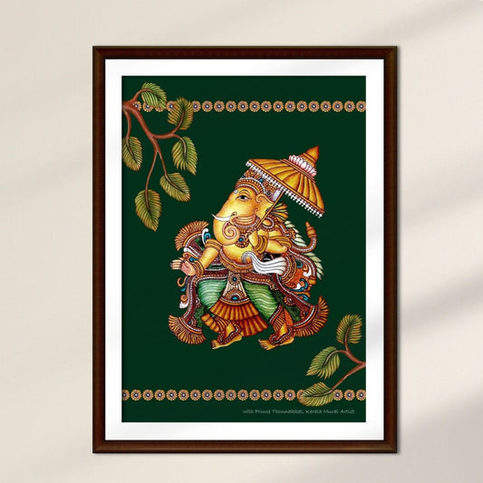 Kerala Mural Art | Wall Painting of Ganesha