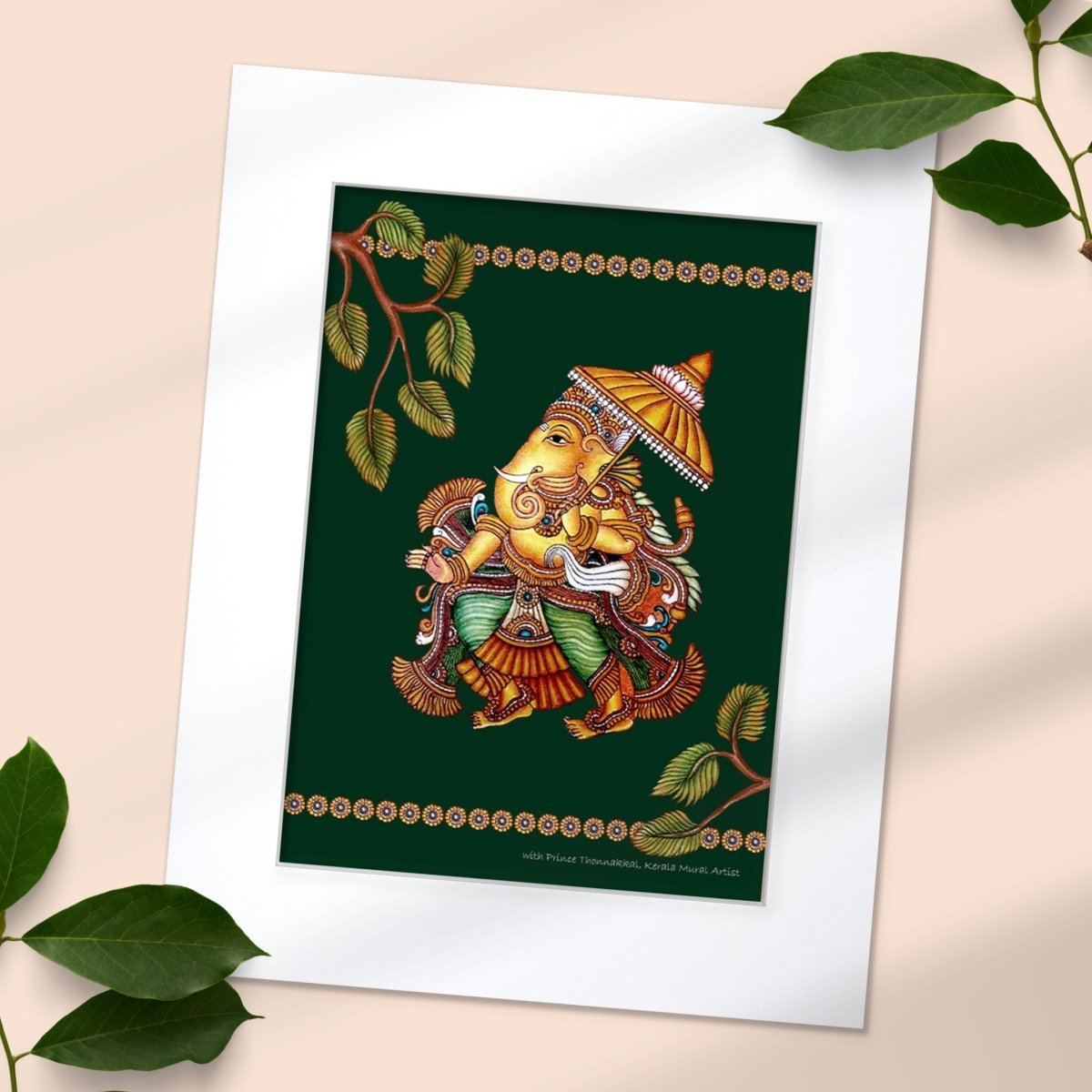 Kerala Mural Art | Wall Painting of Ganesha