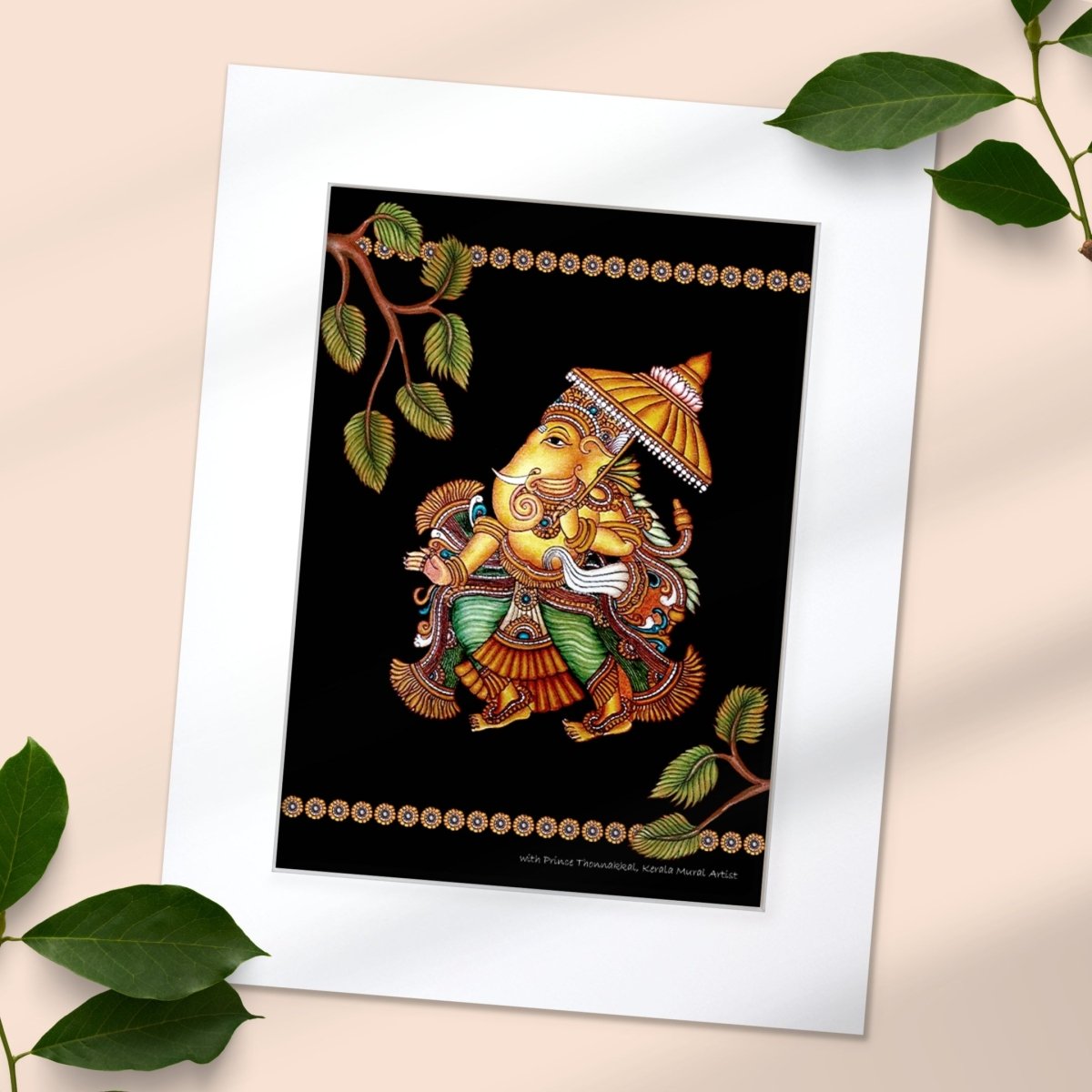 Kerala Mural Art | Wall Painting of Ganesha