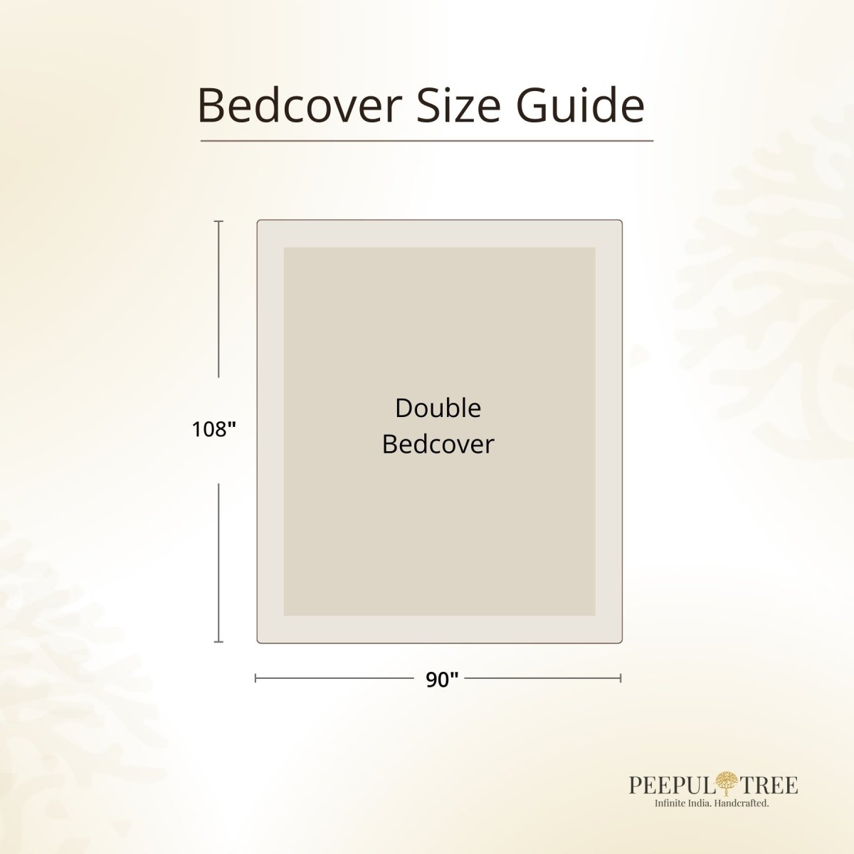 Pure Cotton Queen Size Bed Cover in Green and Brick Red | Without Pillow Cover | Chintz Collection