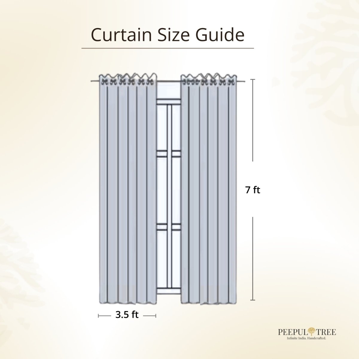 Pure Cotton Sheer Door Curtain in 7ft |Off White Brick Red and Navy | Striped Floral Pattern | Gentle Machine or Hand Wash| Chintz collection