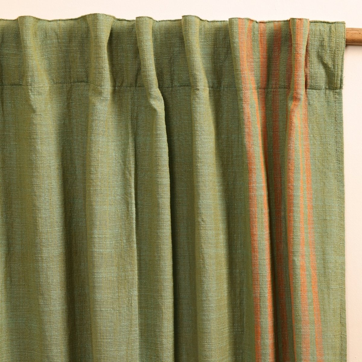 Sage Teal Cotton Door Curtain | Length 7ft | Marigold Collection